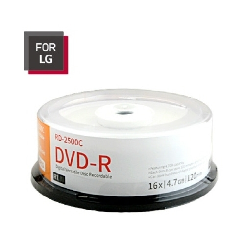 19633) LG DVD-R (벌크/4.7GB/25장)