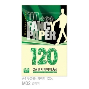 10802) OA팬시페이퍼 M02 연미색 (A4/120g/20매)