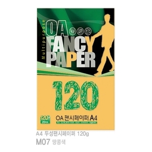 10807) OA팬시페이퍼 M07 땅콩색 (A4/120g/20매)
